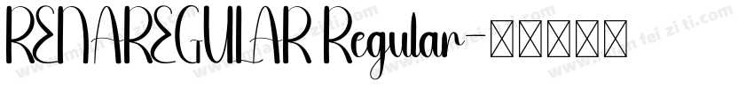 RENAREGULAR Regular字体转换